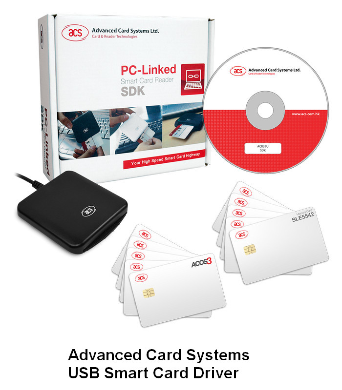 ACS USB Smart Card Reader Drivers v.4.3.1.0 Windows XP / Vista 7 / 8 / 10 32-64 bits