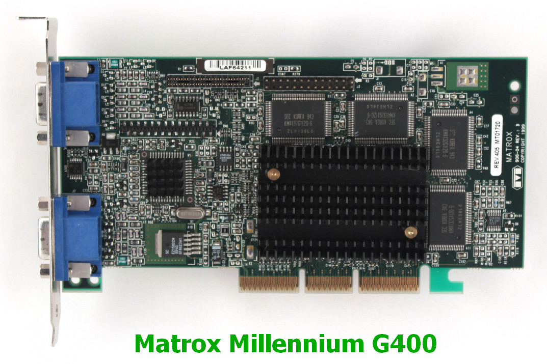 Matrox Millennium PCI Drivers v.5.82.018.0 Windows XP 32 bits