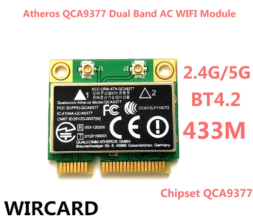 Qualcomm Atheros Wireless Driver (QCA9377/QCA61x4A) v.12.0.0.722 Windows 10 64 bits