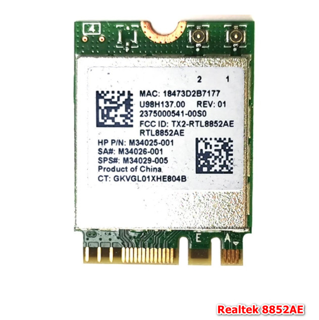 Realtek RTL8852 Wireless LAN Drivers v.6001.0.15.111 Windows 10 / 11 64 bits