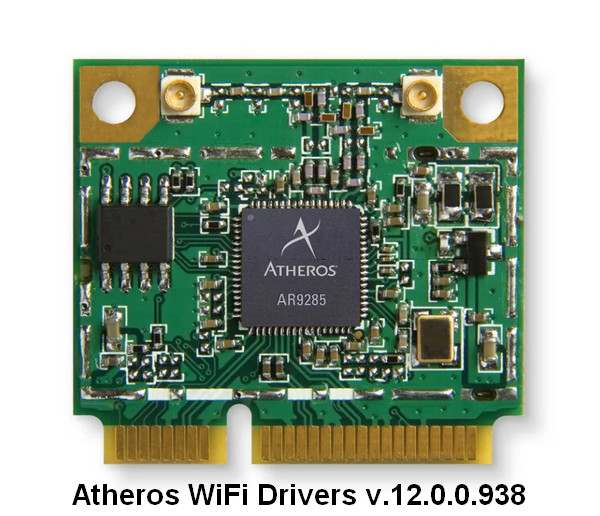 Qualcomm Atheros Wireless Lan Drivers v.12.0.0.938 Windows 10 64 bits